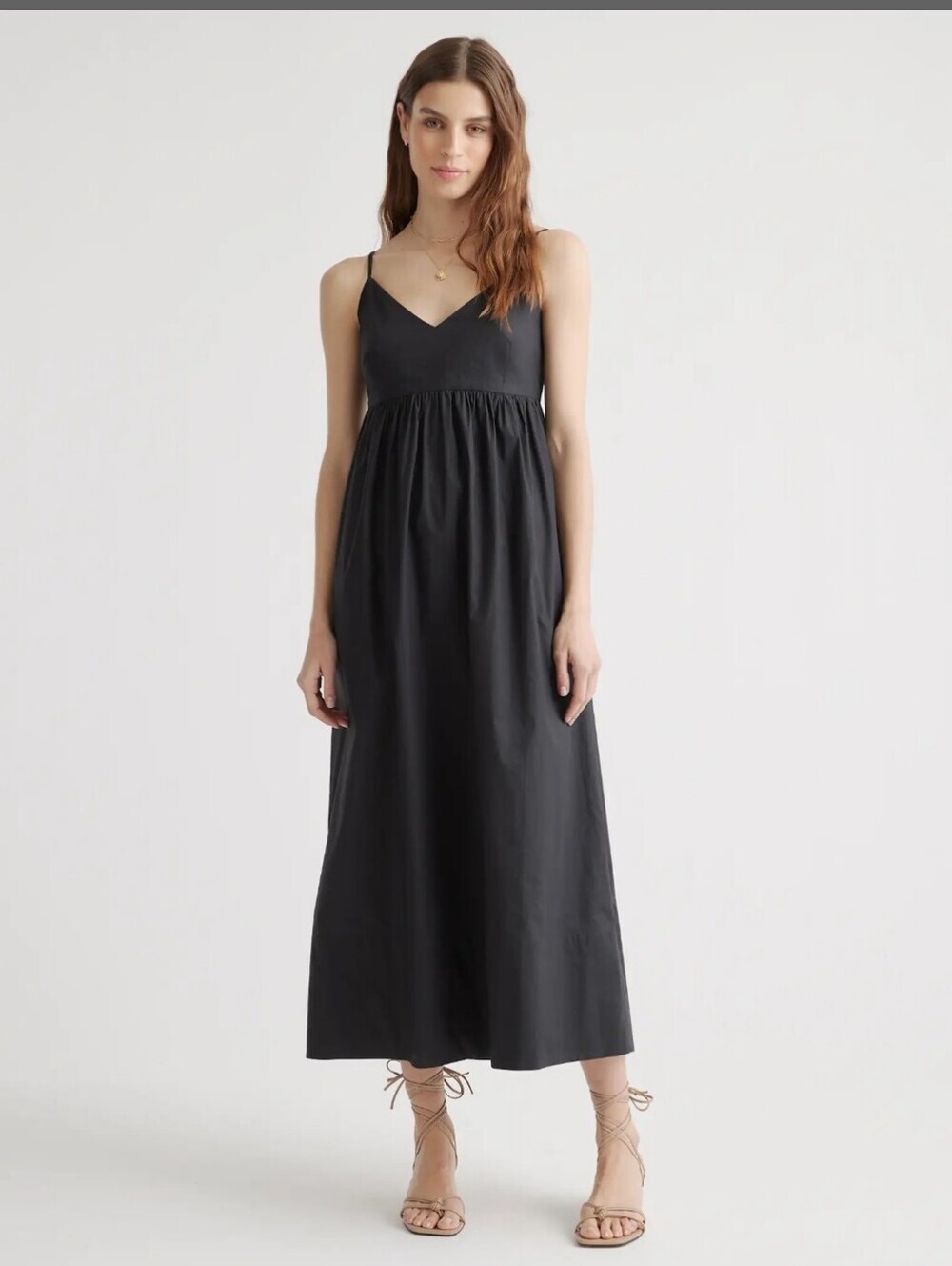 Quince 100% Organic Cotton Sleeveless Maxi Dress M